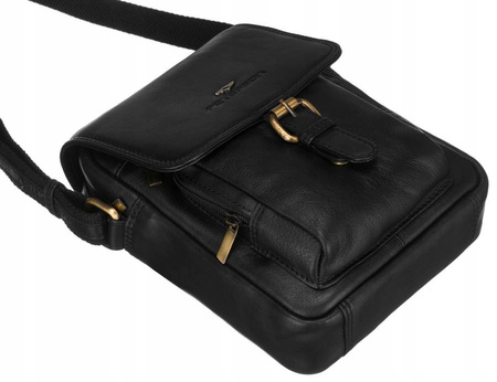 Herren Schultertasche aus Leder – Peterson