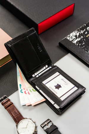 Elegante Herren Geldbörse aus echtem Leder – Rovicky