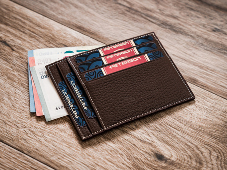 Dokumenten- und Geldschein-Etui aus Leder – Peterson