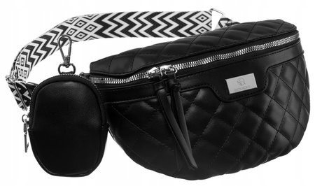 Städtische, gesteppte Damen Gürteltasche aus Öko-Leder – Rovicky