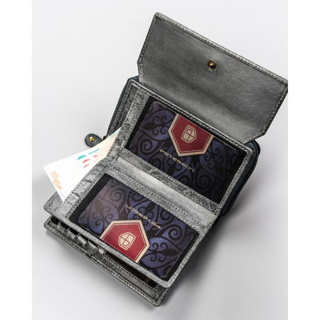 Elegante Damen Karten- und Münzbörse aus Echtleder – Peterson