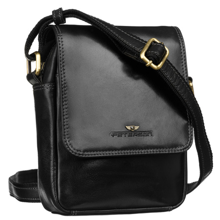 Kleine Herren Umhängetasche aus echtem Leder – Peterson