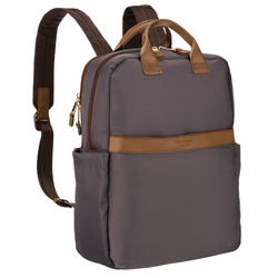 Grauer, städtischer Damen-Rucksack aus Nylon – Peterson