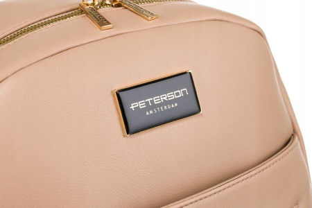 Städtischer, geräumiger Damen Rucksack aus Öko-Leder – Peterson