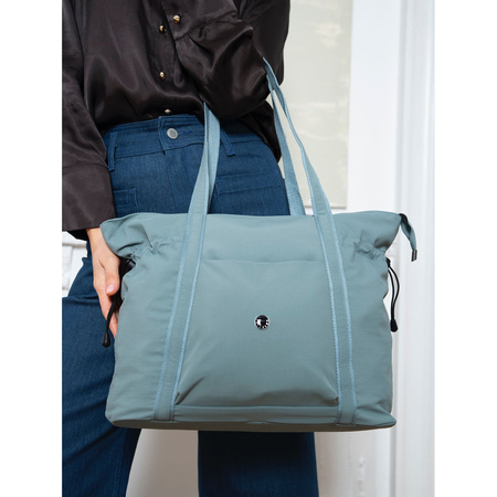 Damen Shopper aus Polyester in Blau mit bequemen Henkeln – Peterson