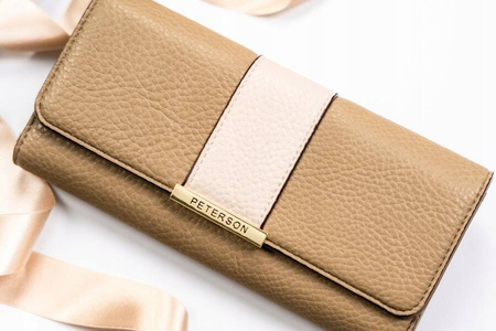 Große, horizontale Damen-Geldbörse aus Öko-Leder – Peterson