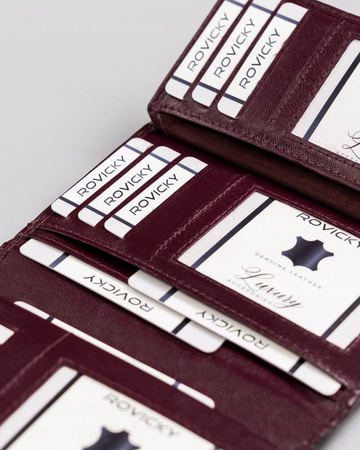 Elegante Damen Geldbörse aus Echtleder – Rovicky