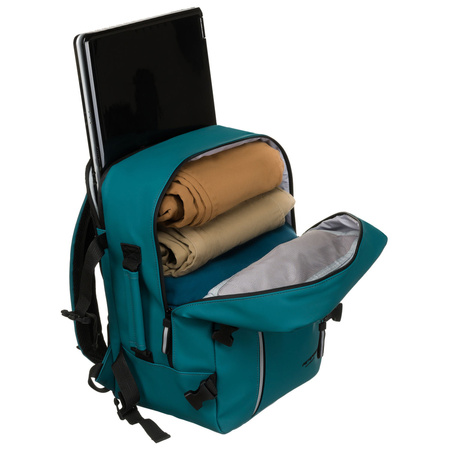 Türkiser Reiserucksack mit verstellbaren Schulterriemen – Peterson