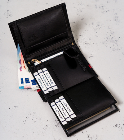 Herren Geldbörse aus Rindsleder – stilvoll – Rovicky