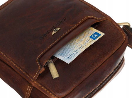 Herren Umhängetasche aus Leder – Peterson