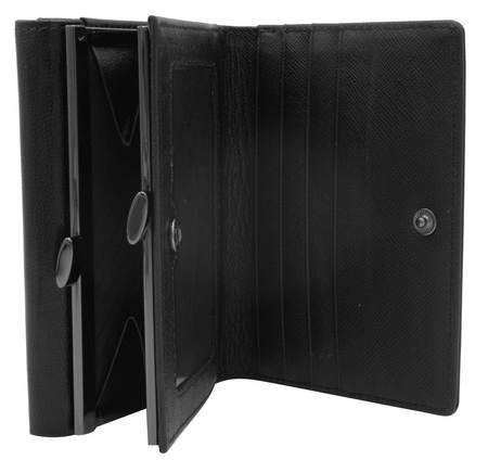 Damen Geldbörse aus Leder mit Bügelverschluss – Lorenti