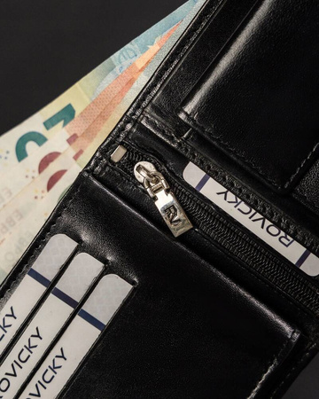 Große Herren Geldbörse aus echtem Leder – Rovicky