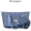 Trainings-Tasche aus Polyester in Blau, ausgestattet mit einem Griff für den Koffer - Peterson
