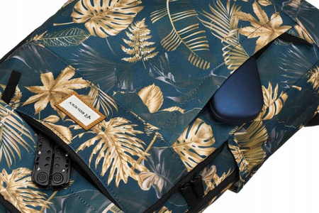 Klassischer Damen Rucksack aus Polyester mit Blumenmuster – Rovicky