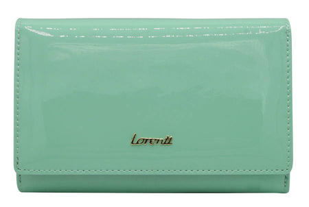 Lackierte Damen Geldbörse für Karten mit RFID Protect – Lorenti