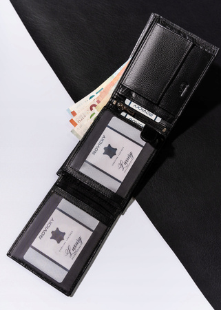 Herren Geldbörse im Querformat aus Echtleder