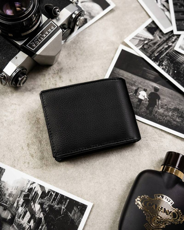 Geschenkset: Herren Geldbörse und Schlüsselanhänger aus Öko-Leder – Rovicky