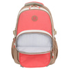 Jugendlicher Schulrucksack aus Polyester in Beige-Rosa mit Laptopfach – Peterson