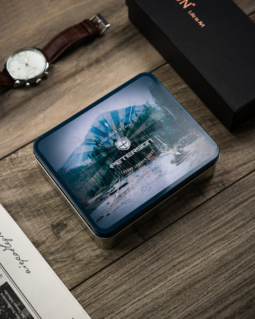 Elegante Herren Geldbörse mit rotem Akzent – Peterson