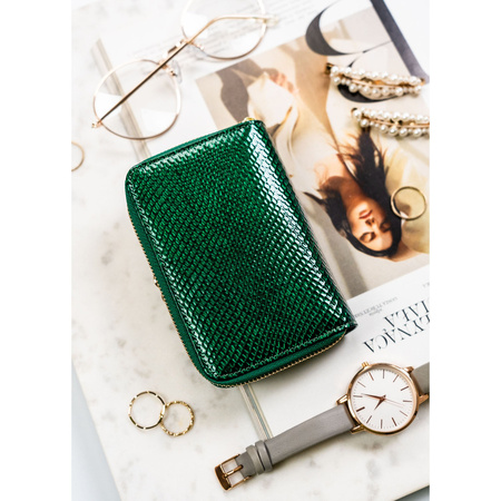 Elegante Damen Geldbörse aus grünem Echtleder mit RFID-Schutz – Peterson
