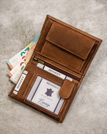 Große Herren Geldbörse aus Nubukleder – Always Wild