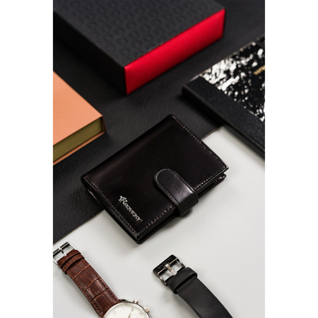 Große Herren Geldbörse aus Leder mit RFID-Schutz – Rovicky