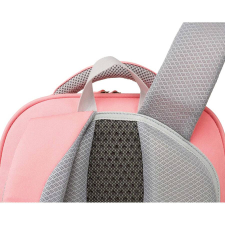 Rosa Schulrucksack aus atmungsaktivem Polyester – Peterson