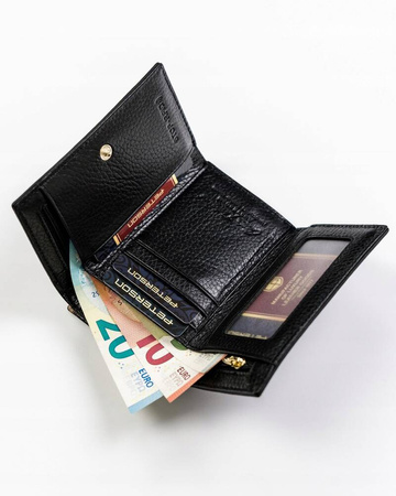 Kompakte Damen Geldbörse mit RFID-Kartenschutz – Peterson