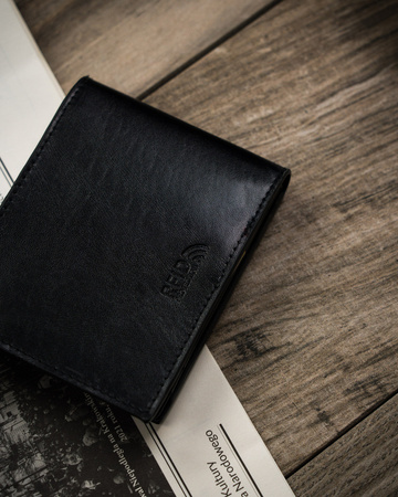 Kompakte Herren Geldbörse aus echtem Leder – Peterson