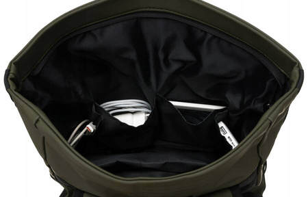 Geräumiger, wasserabweisender Sport-Rucksack in Grün mit Außentasche – Peterson