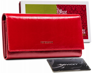 Große Damen Geldbörse aus Leder mit Klappe – Peterson