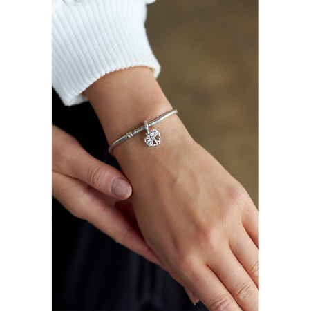 Silberner Charm Herzbaum für Modulararmband – Peterson