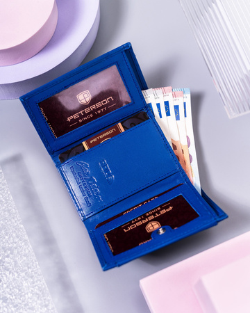 Kleine Damen Geldbörse aus Leder mit RFID Protect – Peterson