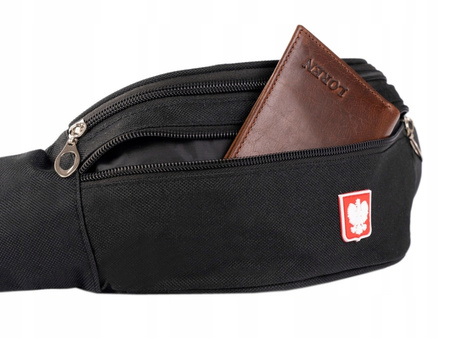 Sportliche Gürteltasche mit patriotischem Emblem