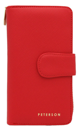 Große vertikale Damen Geldbörse aus Öko-Leder – Peterson