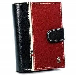 Zweifarbige Herren Geldbörse vertikal aus Echtleder – Rovicky