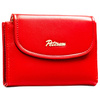 Horizontale, rote und glatte Damen-Geldbörse aus Öko-Leder mit Magnetverschluss – Peterson