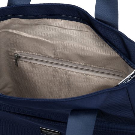 Damen-Shopper in Marineblau, einteilig und mit Reißverschluss – Peterson