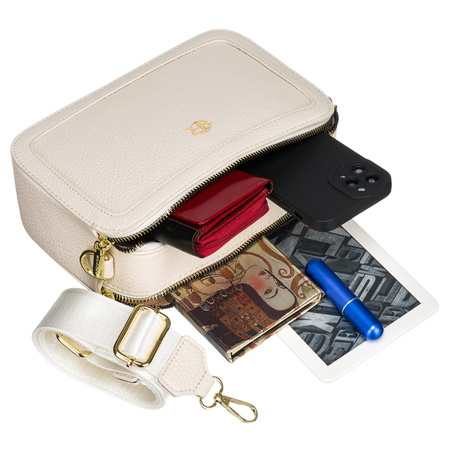 Stadttasche Umhängetasche in Beige – Rovicky