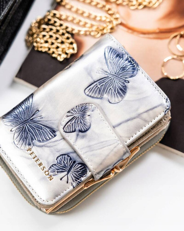 Vertikale Damen Geldbörse aus Leder – Peterson