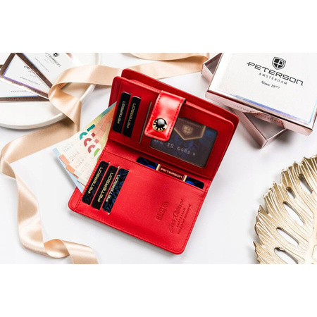 Stilvolles Geschenkset mit RFID-Portemonnaie, Schlüsselanhänger und Stift – Peterson