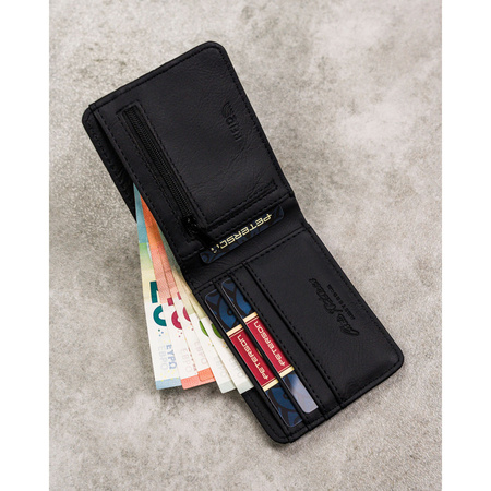 Moderne Herren Geldbörse in Schwarz mit RFID-Schutz – Peterson