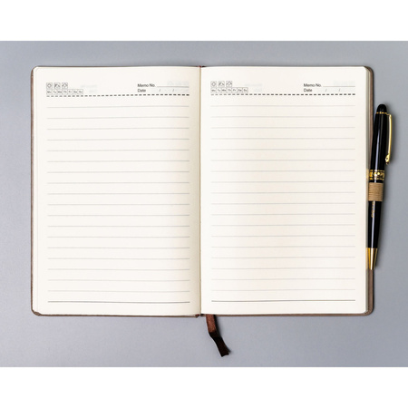 Notizbuch mit festem Einband in Khaki, liniert – Peterson