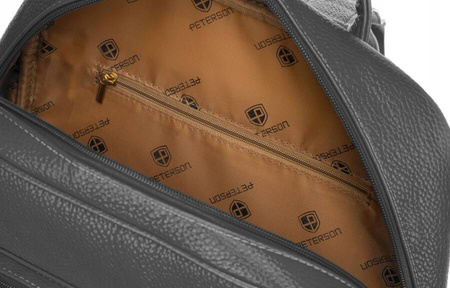 Geräumiger Damen Rucksack aus Öko-Leder – Peterson