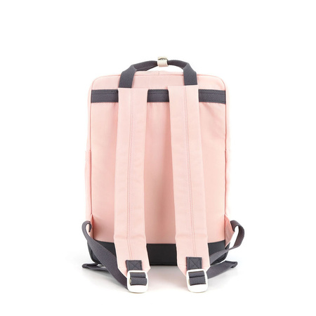 Grau-rosa Damen Rucksack mit verstellbaren Trägern – Himawari