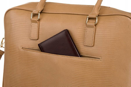 Business Tasche aus Öko-Leder mit Schlangenlederprägung – Peterson