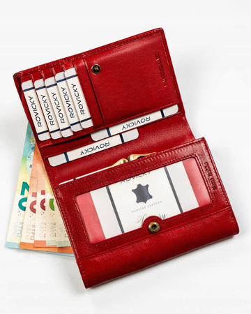 Große, geräumige Damen Geldbörse aus echtem Leder – Nicole