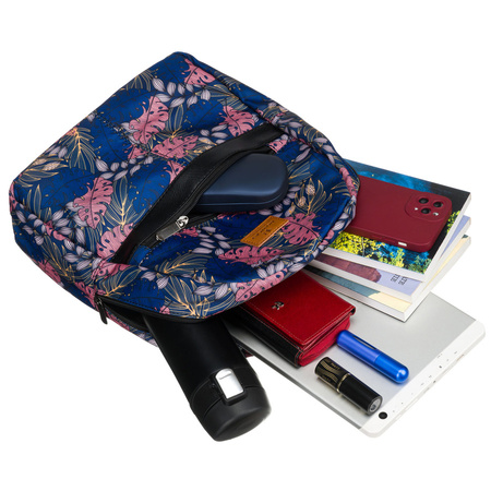 Damen Rucksack aus Polyester mit verstellbaren Trägern und Handgriff – Rovicky