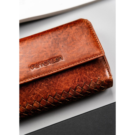 Minimalistische Damen Geldbörse aus Farbverlauf-Leder mit RFID – Peterson