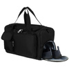 Schwarze Sport-Reisetasche aus Polyester mit Schultergurt – Peterson